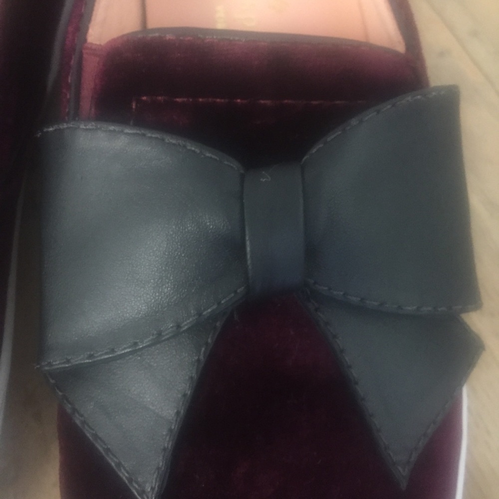 New Burgundy Kate Spade delise Too velvet snea… - Picture 2 of 7